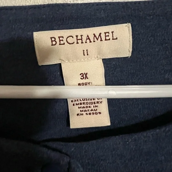 BECHAMEL Embroidered Applique Christmas Winter Village Cardigan Women's Size 3X - Picture 4 of 6